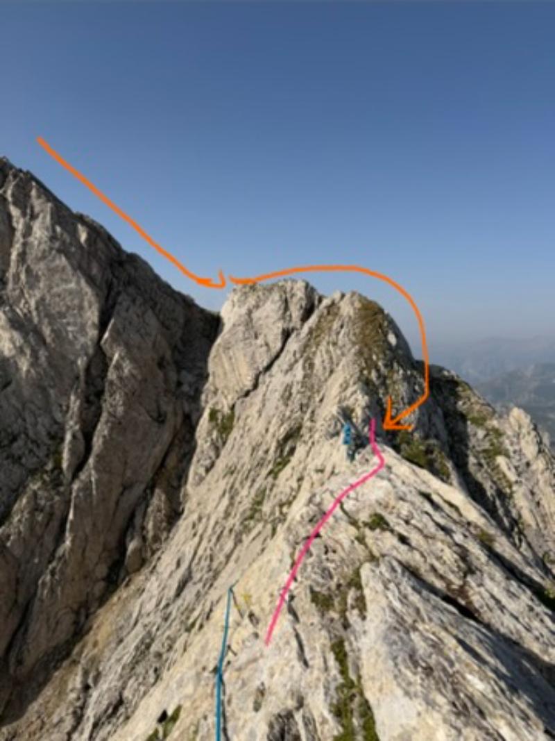The way from Marguareis to Tino Prato